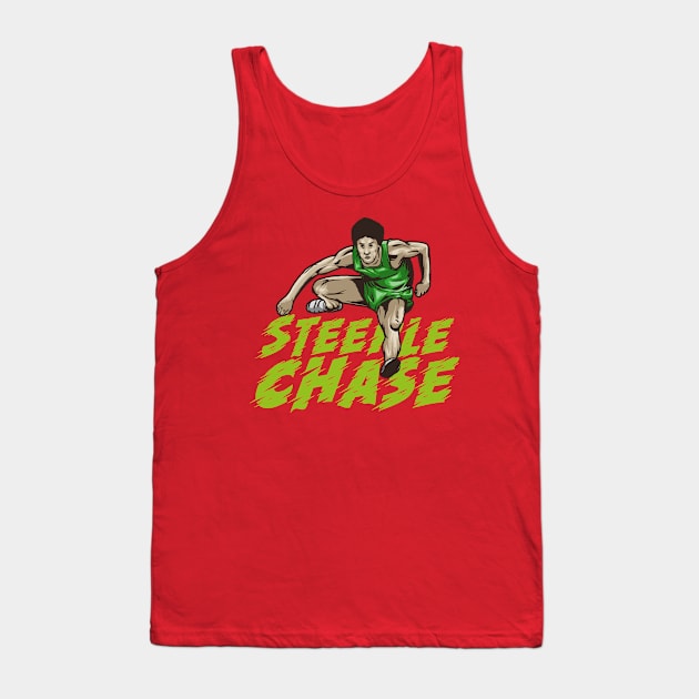 Steeplechase athletic sport vector art Tank Top by gintocolo